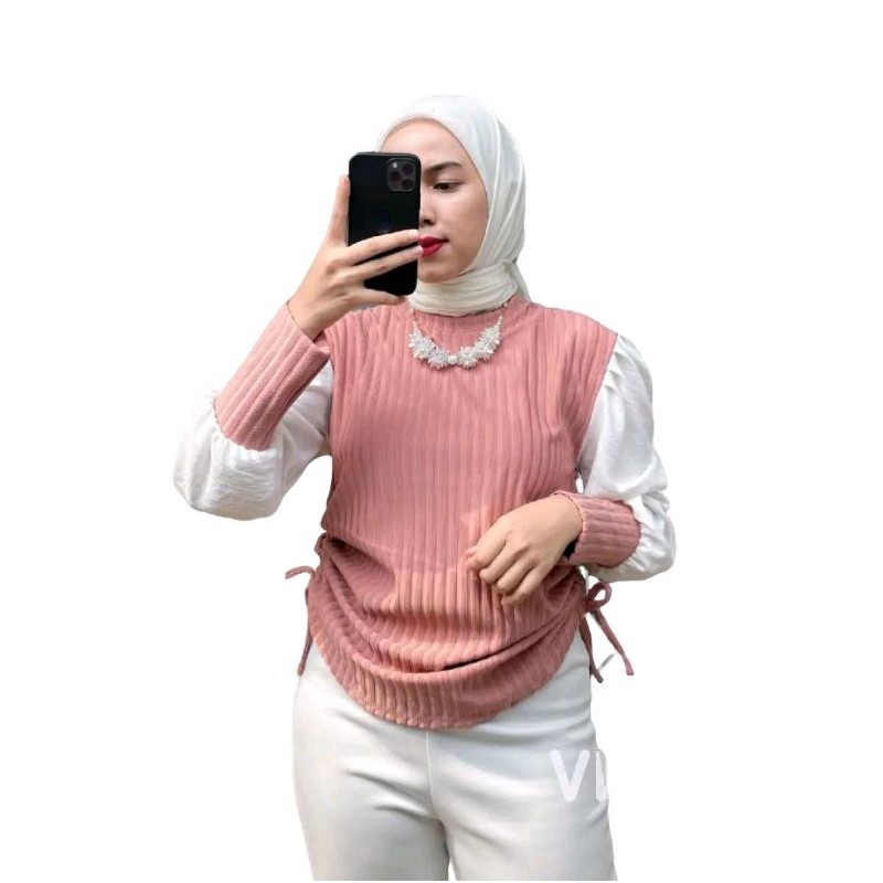 Trendy2025 Pakian Remaja Blousee Atasan Cewek Ksmja Blus Kemja Polos Bloese Belus Remaja Full Kancin