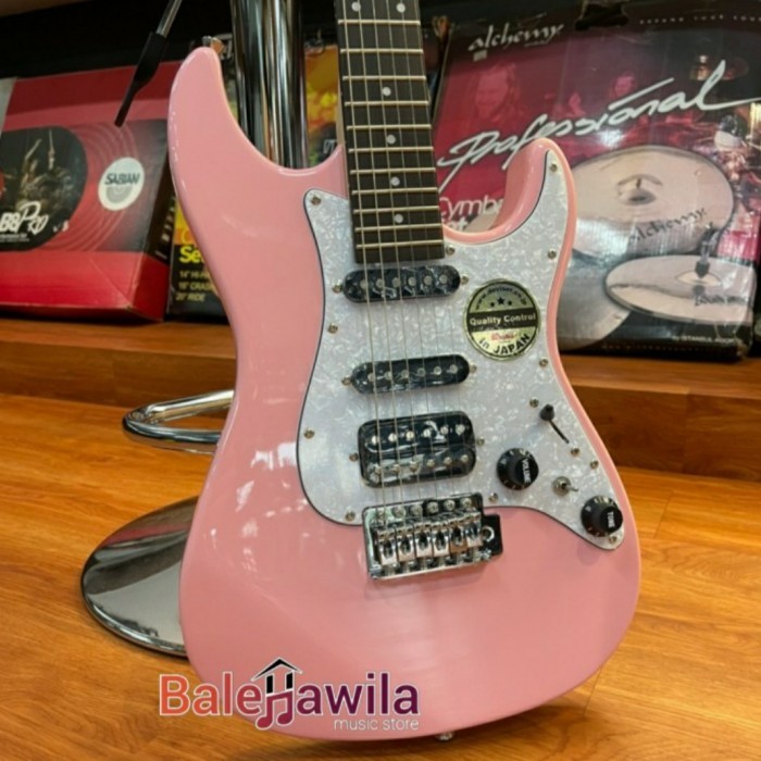 Guitar Electric Gitar Elektrik Bacchus Universe Gs-Mini Shell Pink
