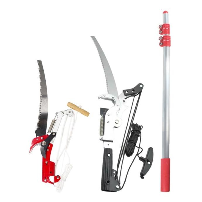 Tongkat Teleskopik Tree Prunner Stick Gergaji Pisau Tarik Potong Dahan Ranting Tangkai Kayu Super Ta