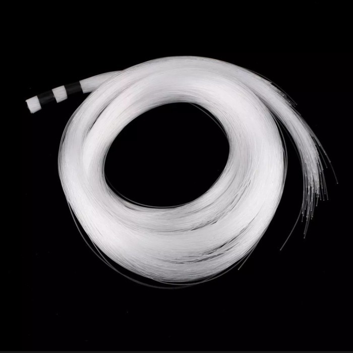 TERPERCAYA Lampu Fiber Optic 300 Helai 2 Meter DIY Lampu LED Fiber Optik Bahan Plastik PMMA untuk