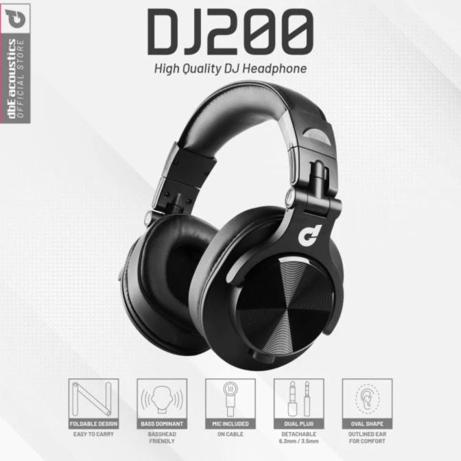 Headphone Dbe Dj200 Microphone Dj 200 High Quality Dj Headset