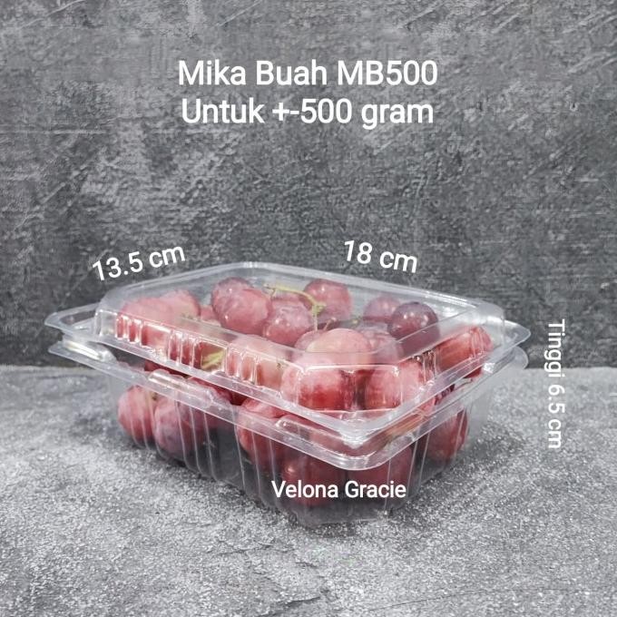 

SALE! KOTAK MIKA BUAH 500 GRAM MB500 ISI 25 PCS MB 500 ANGGUR JERUK JAMBU