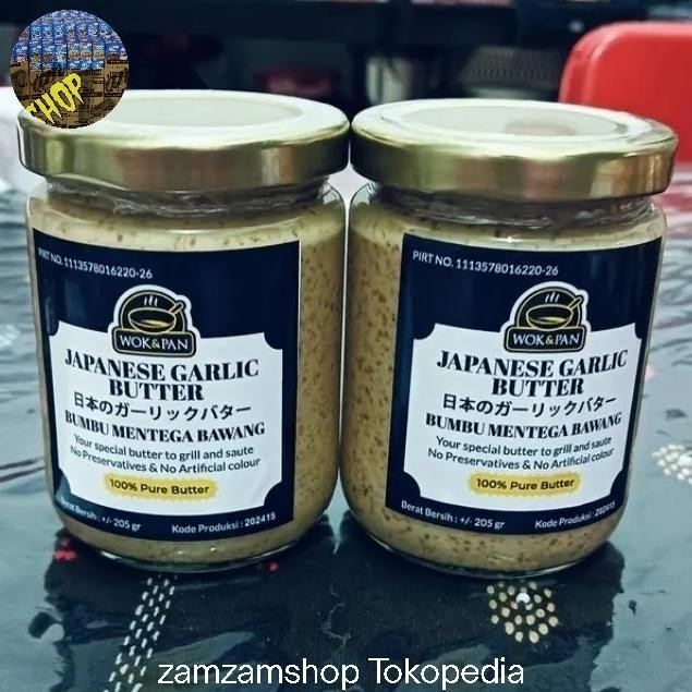 

BARANG TERLARIS wok&pan sauce saus bumbu mentega bawang Japanese Garlic butter 205gr