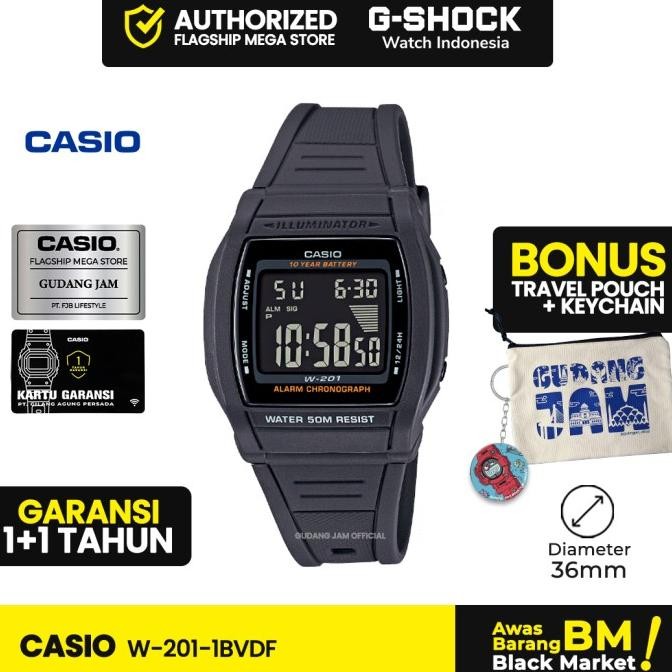 Casio General W-201-1Bvdf W-201-1B W-201 W201 W 201