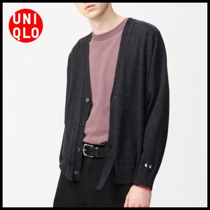 terbaru kardigan cardigan oversize merino kerah v wool uniqlo anya hindmarch original jastip best se