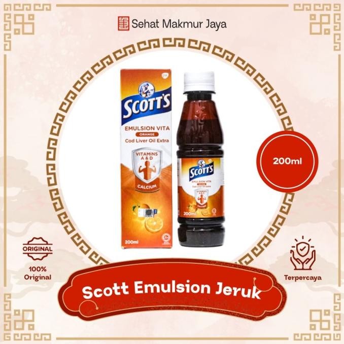 

SALE! SCOTT EMULSION MALAYSIA JERUK ISI 200 ML
