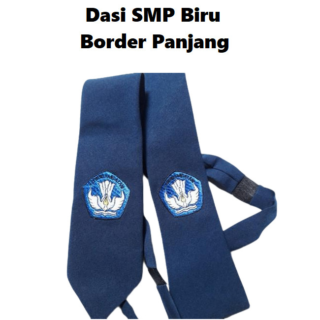 

Dasi SMP Biru Border Panjang