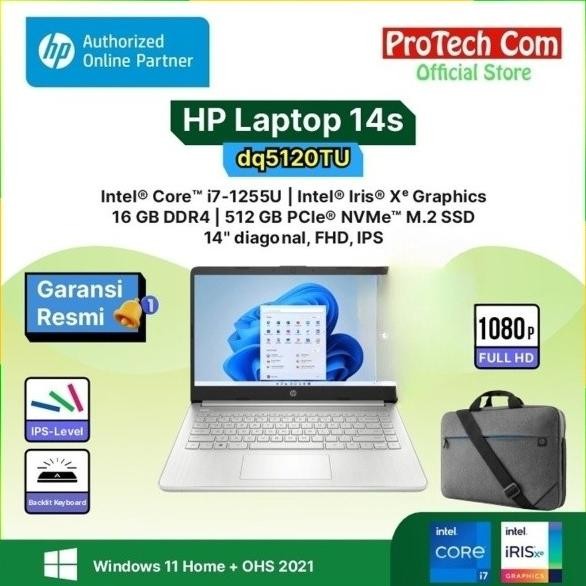 Laptop Hp 14S-Dq5120Tu/Dq5155Tu I7-1255U 16Gb 512Gb Iris Xe 14" Fhd Ips Ohs W11