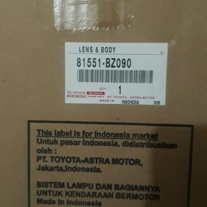 Stoplamp / Lampu Belakang Kanan Avanza Xenia 2012-2015 Original