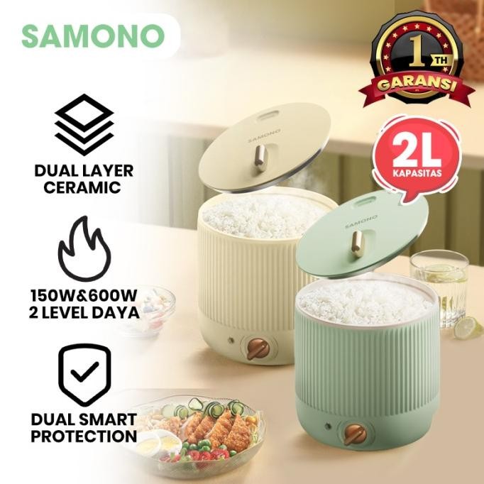 Samono Rice Cooker Panci Listrik Serbaguna Slow Cooker