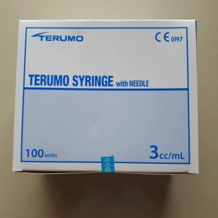 Spuit 3 cc Terumo / Syringe 3cc Terumo / Suntikan 3ml isi 100 pcs
