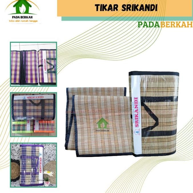 Tikar Samak Lipat Piknik Mendong Srikandi Tikar Lipat Bahan Rumput