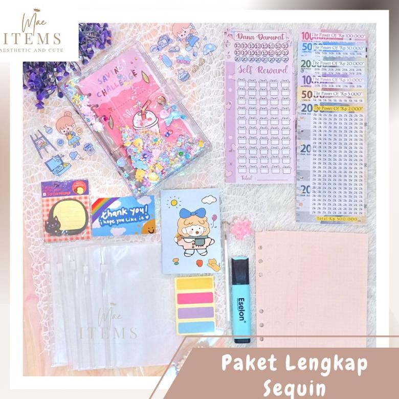 

ANGELO [PAKET LENGKAP SEQUIN/MANIK] PAKET BINDER SINKING FUND BINDER A6 / BINDER DAISY / SEQUIN / HOLOGRAM / MONEY BINDER / ZIPPER LOCK / ZIPPERLOCK / PAKET HEMAT BINDER KEUANGAN / HAMPERS KADO / KADO UNIK / SINKING FUND / ZIPLOCK