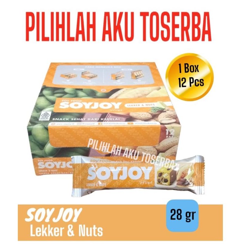 

stav soyjoy lekker & nuts 28 gr - ( 1 box isi 12 pcs )