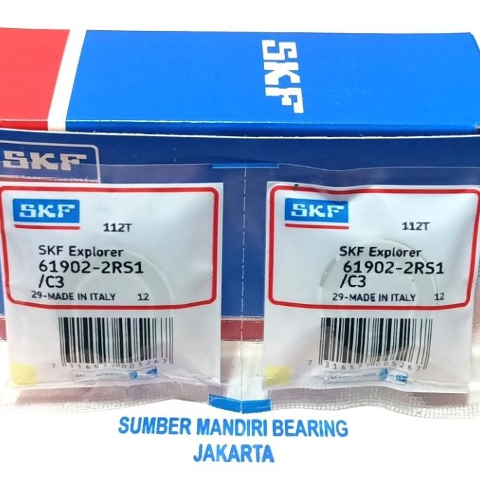 TERBARU BEARING 61902 / 6902 2RS2 C3 SKF