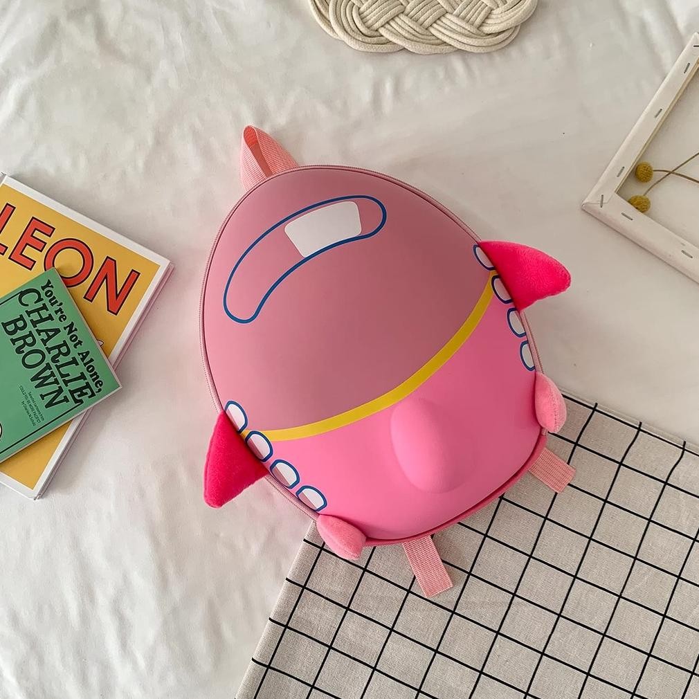 CR - [Bos] Tas Ransel Backpack  Anak Sekolah PAUD TK Roket Telur Lucu TERLARIS