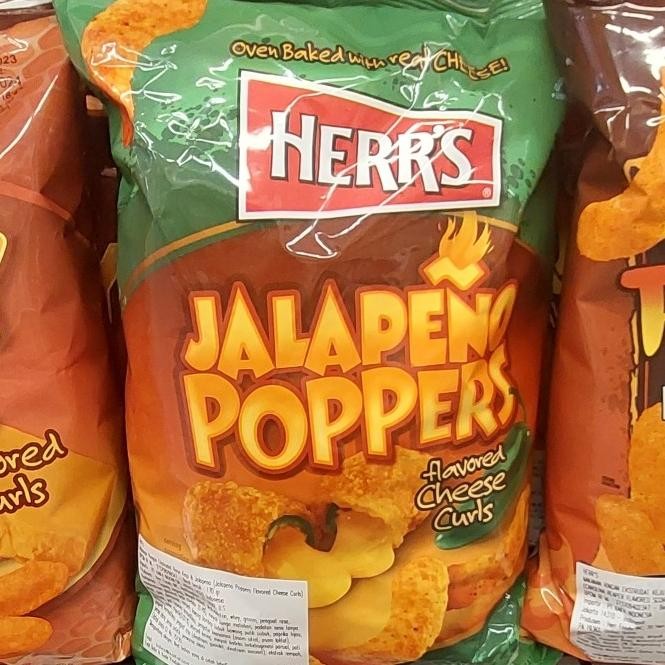 

stav herrs jalapeno poppers cheese curls 198 gr | snack