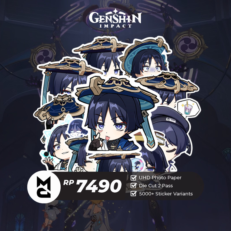 

Sticker Genshin Impact Wanderer Sticker Anime Aesthetic Lucu Sticker Helm Laptop Motor Hp