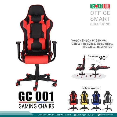 Kursi Gaming GC 001 / Kursi Gaming GC 001 Merah dan Biru Bebas Ongkir