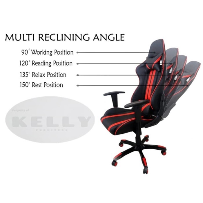 Kursi Gaming/Kursi Game + Bantalan/Gaming Chair