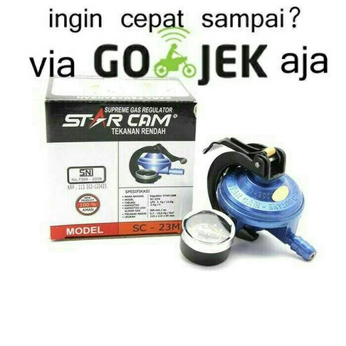 Kepala Gas / Regulator Gas jepit Starcam (Meter)
