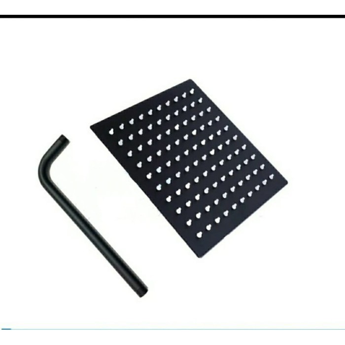 Wall Shower 10 inch Stainless Hitam 10B Rainfall Wall Shower BLack 11B