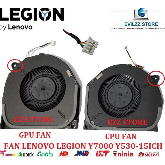 Fan Kipas Lenovo Legion Y7000 Y530 Y530-15Ich-1060 Y530-15Ich 4 Kabel