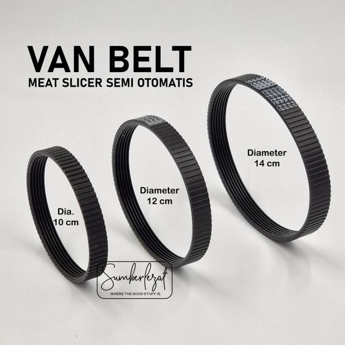Sparepart Vanbelt Van Belt Meat Slicer 300mm 12 inch Semi automatic