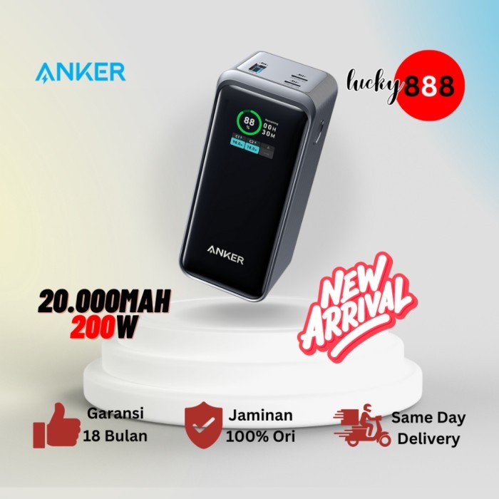Powerbank Anker GanPrime 20.000Mah 100W Support Macbook Laptop - A1336