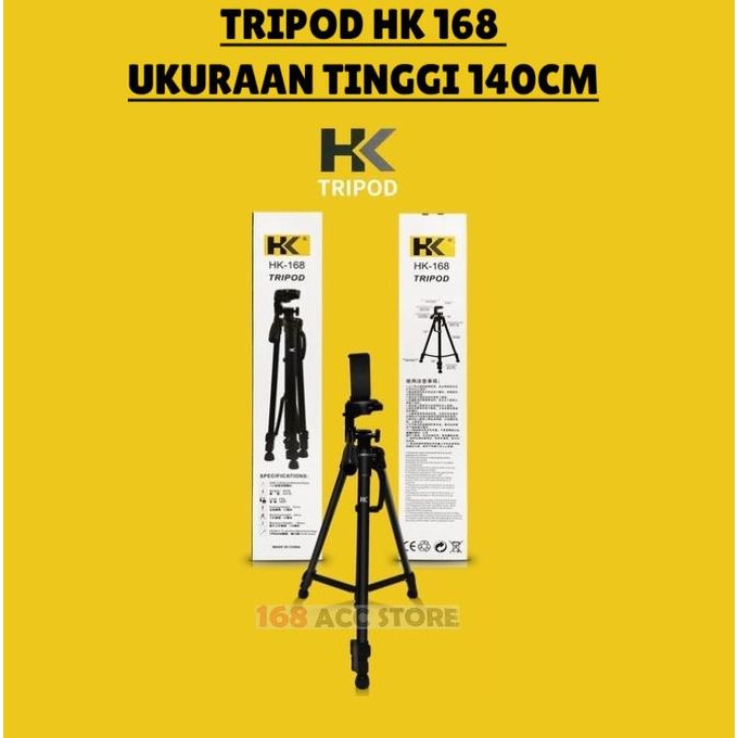TRIPOD HANDPHONE HK 168 ORI / TRIPOD CAMERA / TRIPOD 140 CM