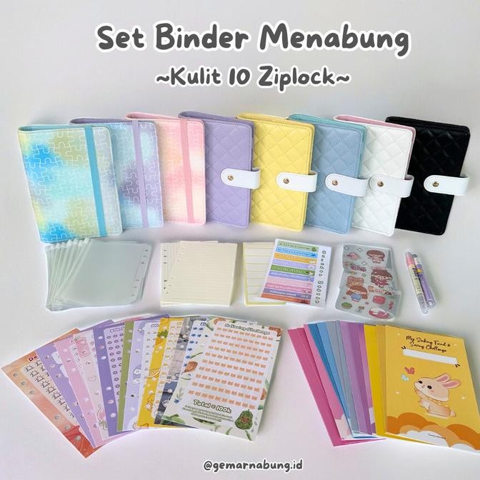 

Paket Binder Keuangan Lengkap A6 Set 10 Ziplock Premium, Nabung Seru