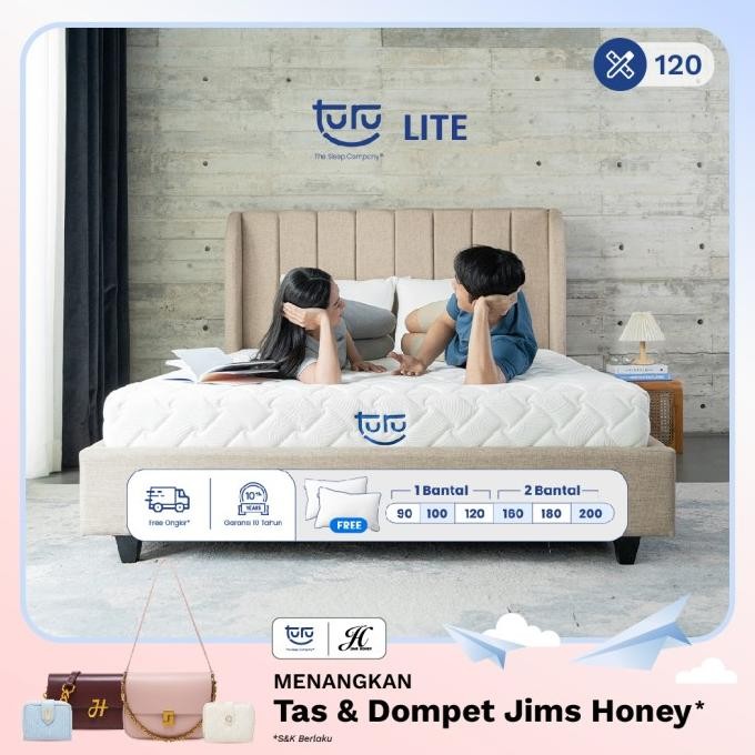 Kasur Base Support Foam Turu Lite Ukuran 120X200 (Double) Free Bantal