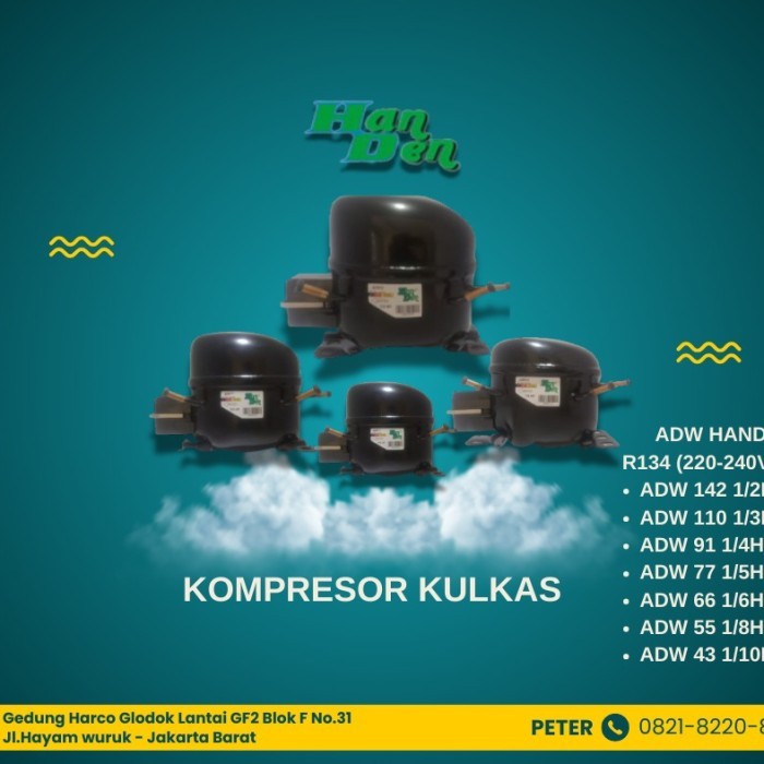 Compressor Kulkas 1/2PK / HANDEN ADW 142