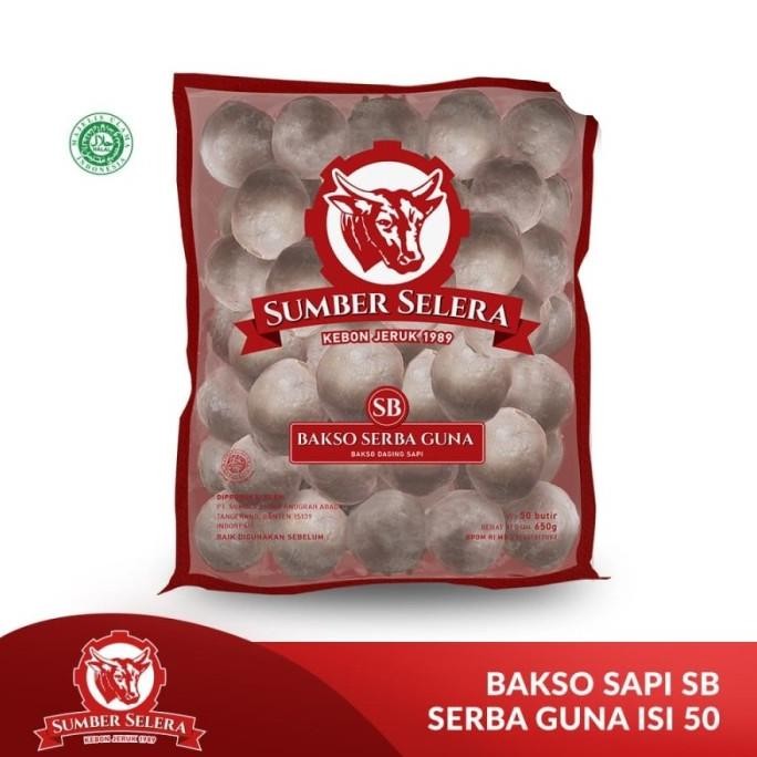

BAKSO SAPI SB SERBAGUNA SUMBER SELERA 650GR BASO ISI 50 PCS HALAL