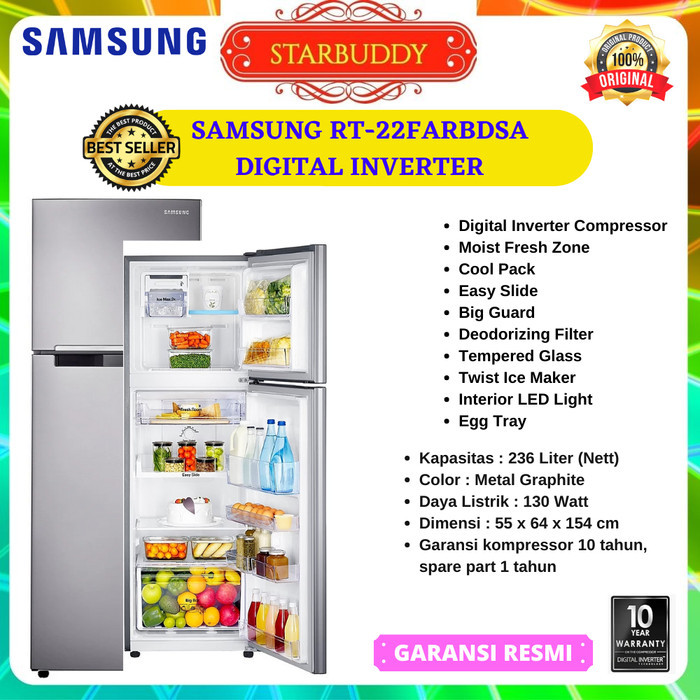 Kulkas Samsung RT-22FAR-BDSA, Teknologi Digital Inverter