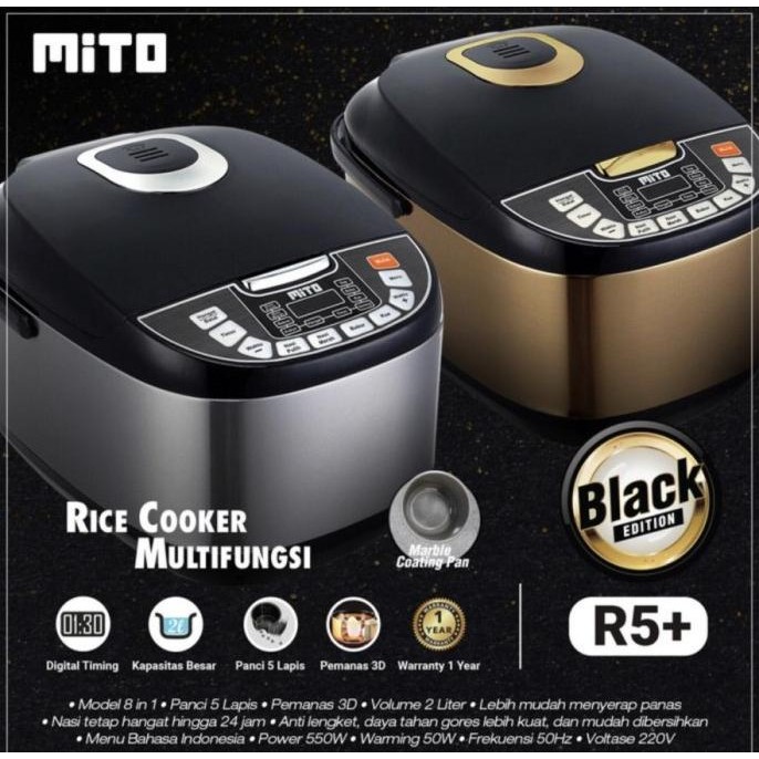 Mito Rice Cooker 8 In 1 R5 Plus R5+ Rice Cooker Digital
