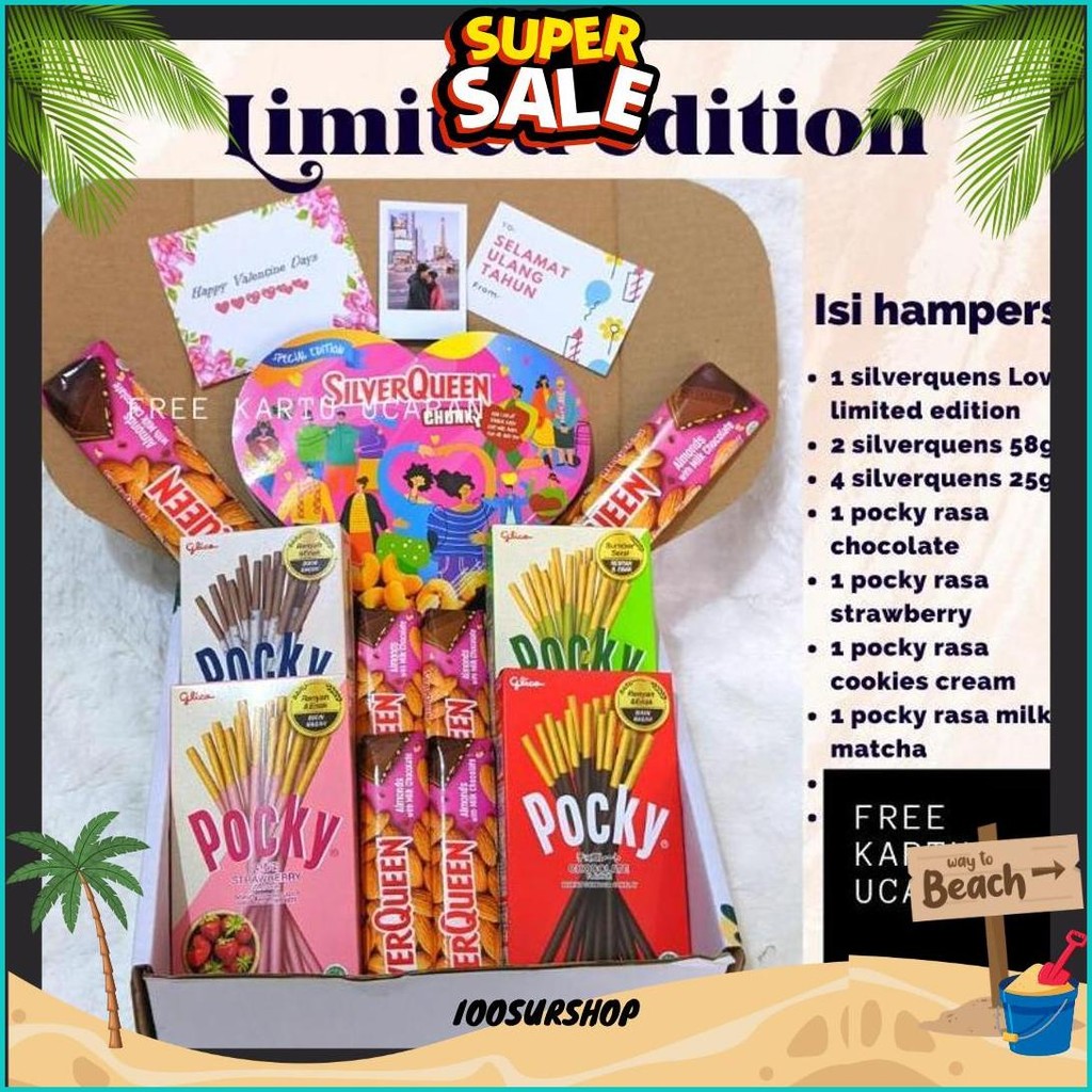

Hampers Snack Coklat Silver Queen Love Edisi Valentine Gift Box Wisuda Ulang Tahun Anniversary Bisa Cod