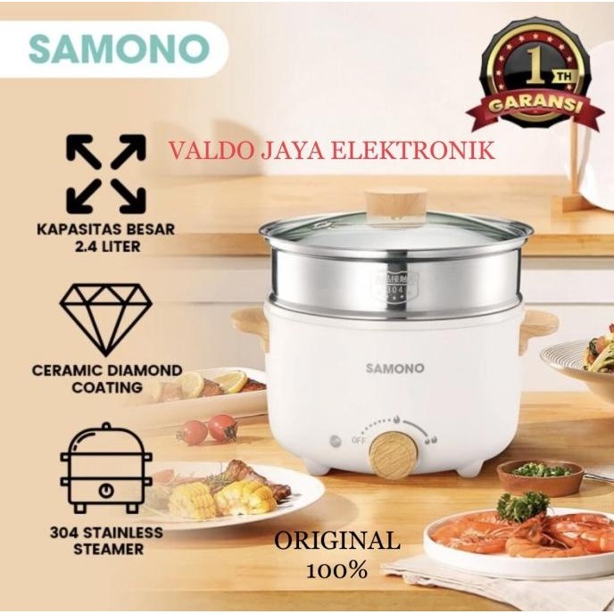 Samono Panci Serba Guna Sw-Dg01S Panci Kukus Serba Guna Panci Elektri