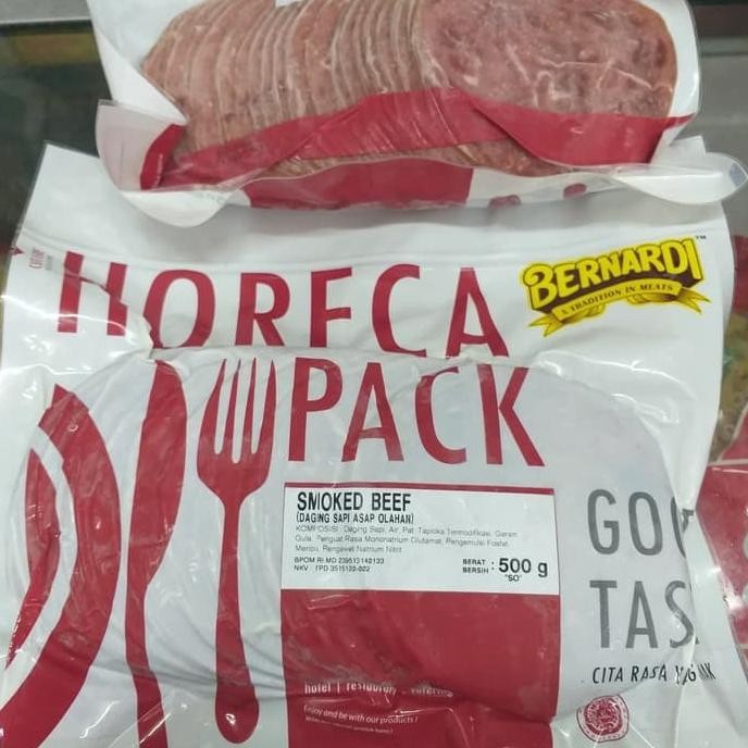 

BERNARDI SMOKE BEEF BULAT HORECA 500GR PREMIUM Daging Asap SAPI Burger