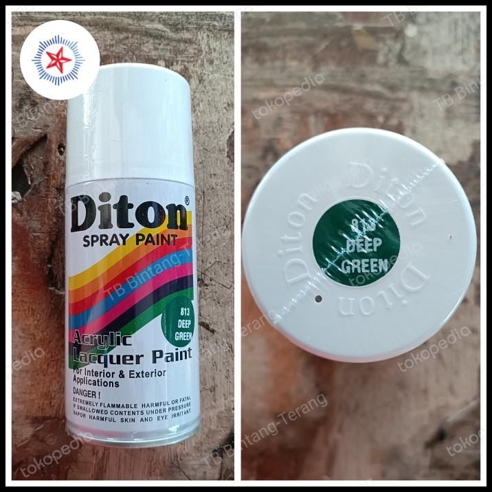 Cat Semprot Diton  Deep Green 813 Spray Paint X Pylox Pilok Hijau Tua