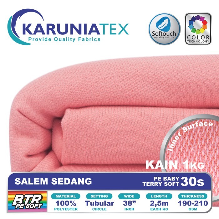 

Kain Baby Terry PE Soft 30s Salem Sedang Karunia Textile