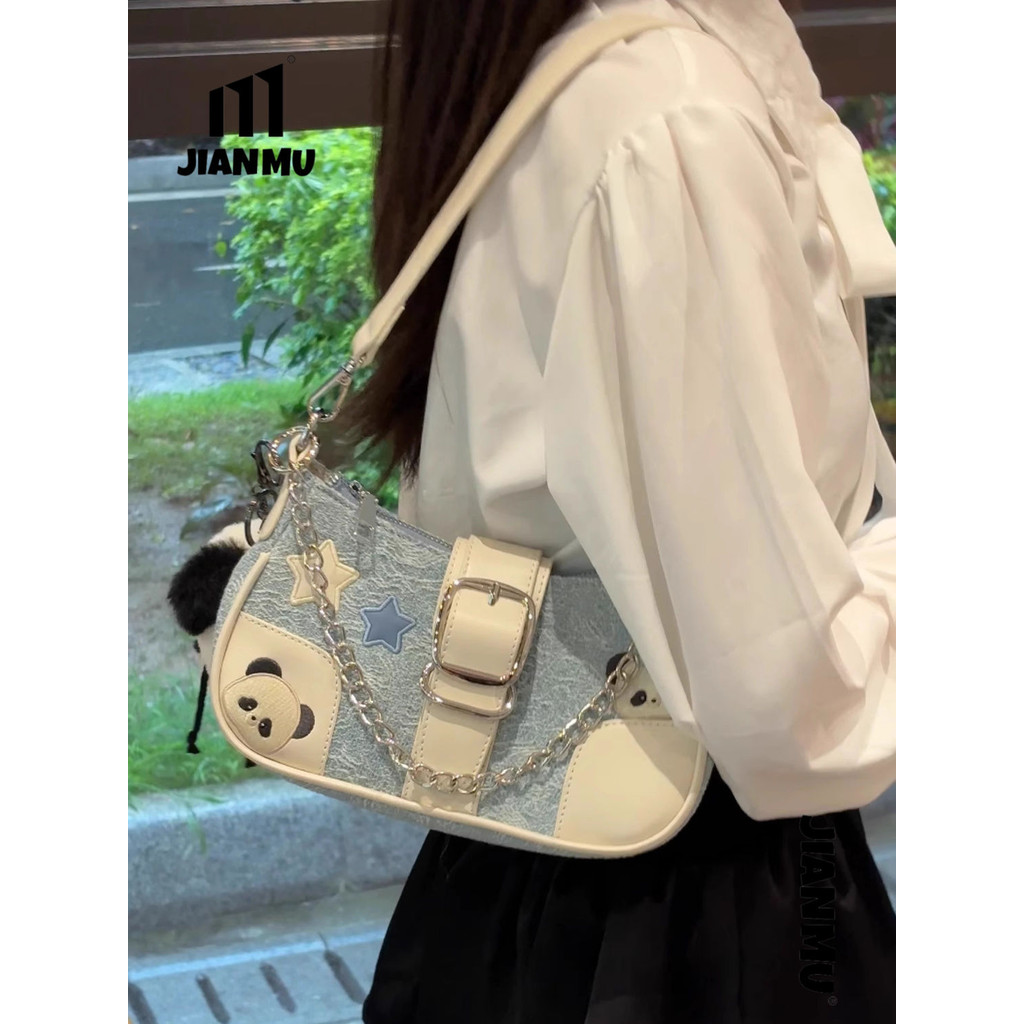 Tas Selempang Panda yang Fashionable dan Indah, Tas Santai yang Lucu dan Serbaguna
