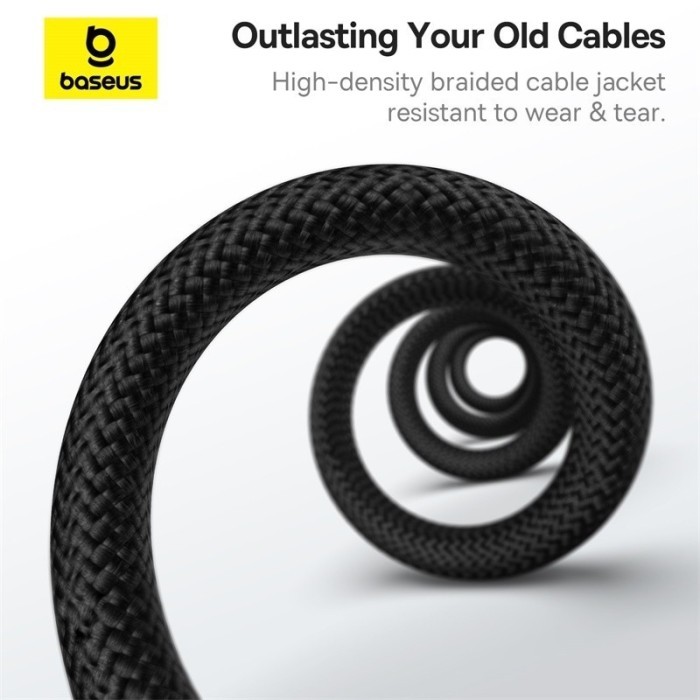 Baseus Tungsten Gold Magnetic Fast Charging Kabel Data Type-C To Type-C Pd 100W