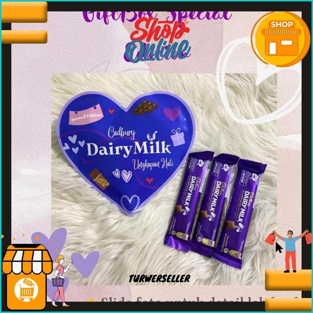 

Giftbox Special Love Edition // Dairymilk Silverqueen // Valentine Ulangtahun Wedding Anniversary Gratis Ongkir