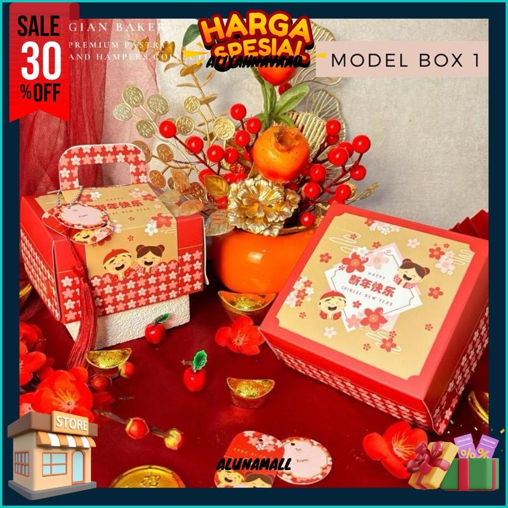 

Hampers Lebaran/Imlek/Natal Toples 350Gr / Hampers Imlek / Chinese New Year Hampers / Gong Xi Package Original Produk