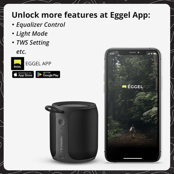 Eggel Terra 3 Mini 360 Waterproof Portable Bluetooth Speaker