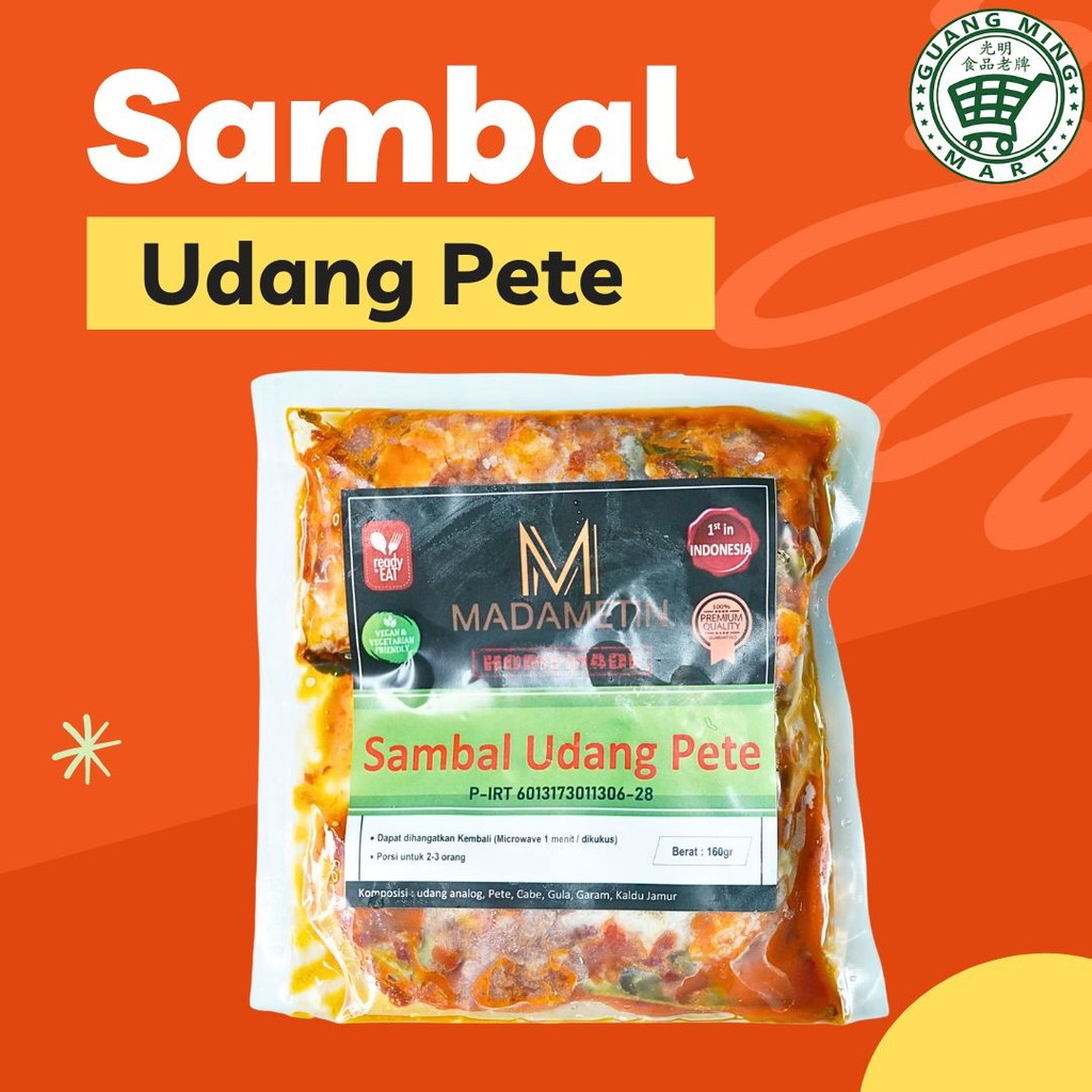 

Madametin Sambal Udang Pete Vegan 160g