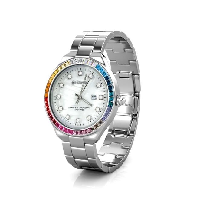 Rainbow Shell Watch - Jam Tangan Crystal Premium By Her Jewellery