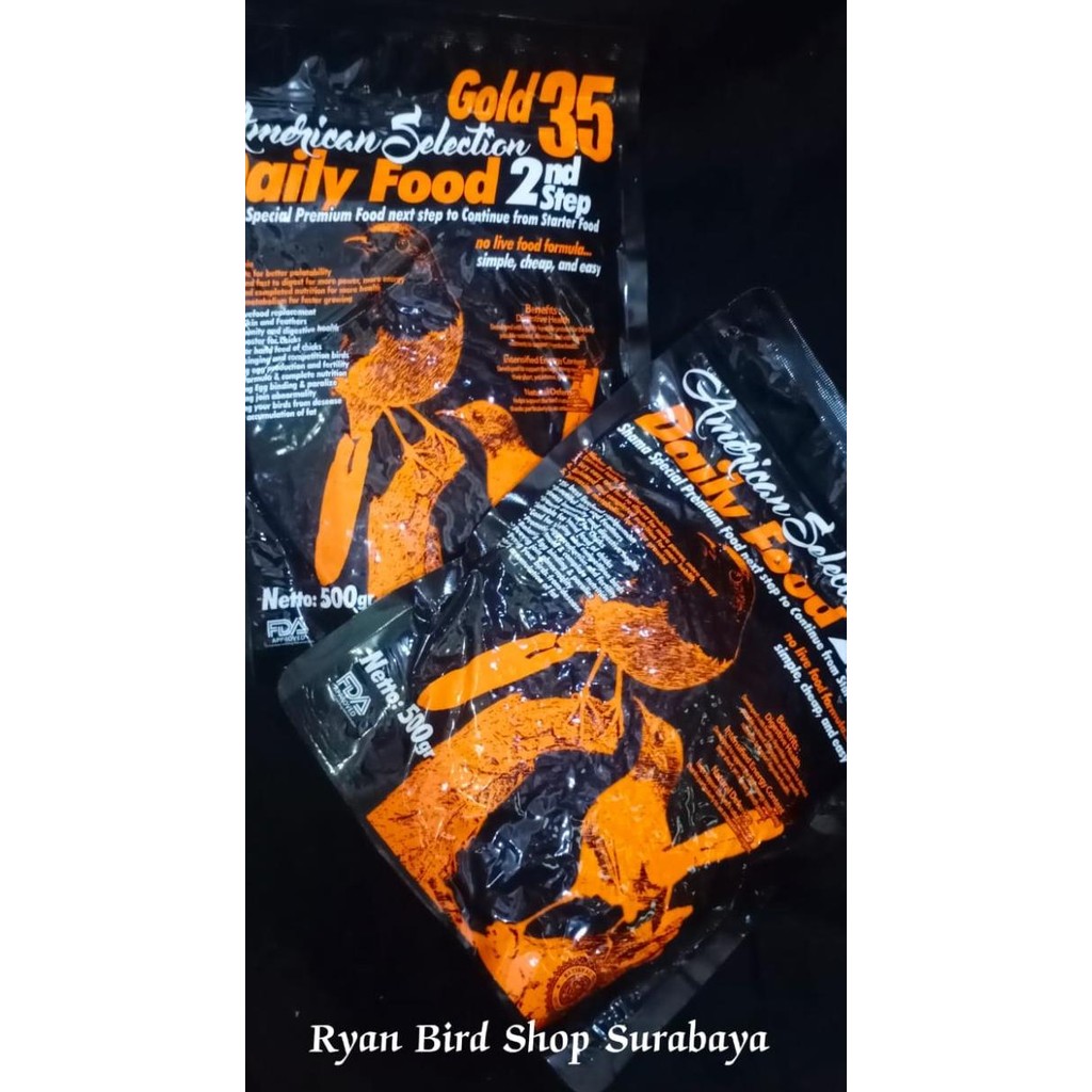 Voer Ams Gold35 Step2 Atau Voer American Daily Food Kemasan 500Gram