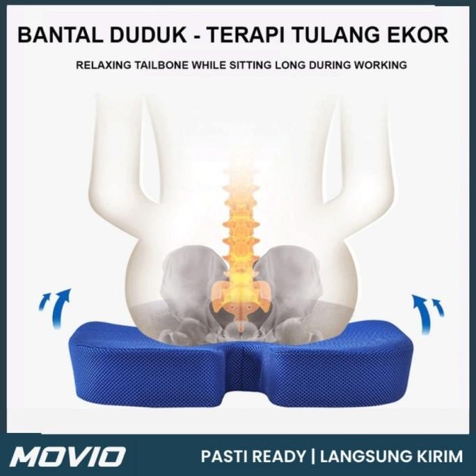 Movio Bantal Duduk Memory Foam - Bantal Kursi Sofa / Bantal Alas Duduk